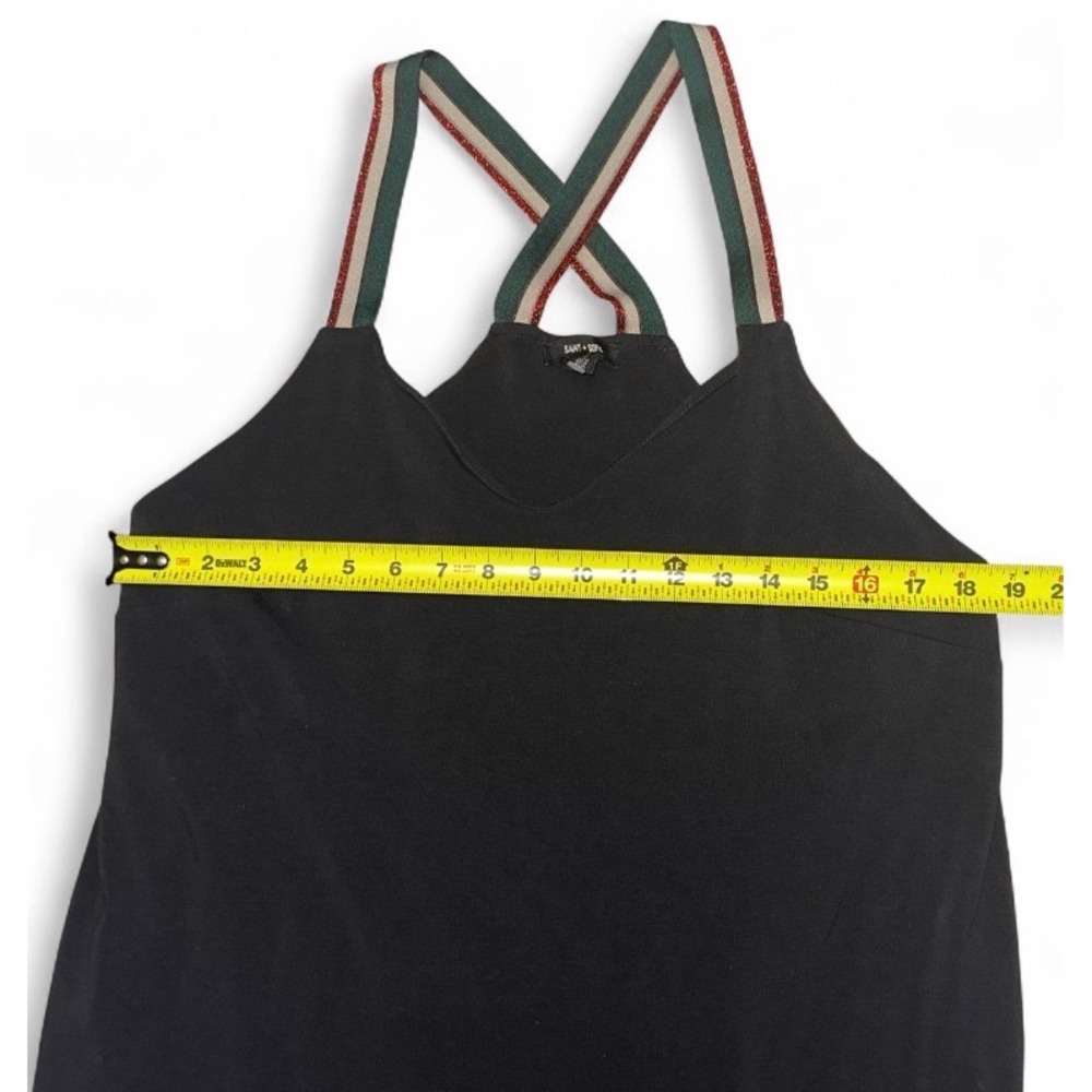 Saint + Sofia Black‎ Organic Cotton Maxi Dress Women's Size 12 UK 16 EU XL - Picture 7 of 14